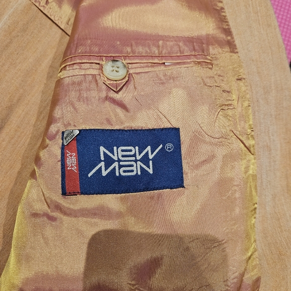 Men's Summer Blazer By NEWMAN US 44R size. Color: Beige - Picture 5 of 7